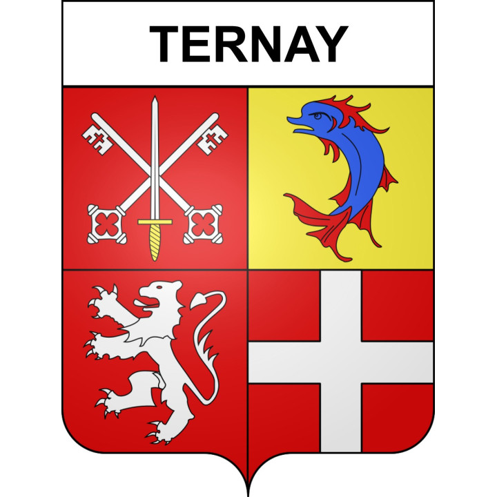 Ternay 69 ville sticker blason écusson autocollant adhésif