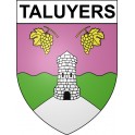 Taluyers 69 ville sticker blason écusson autocollant adhésif