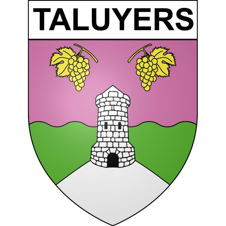 Taluyers Sticker wappen, gelsenkirchen, augsburg, klebender aufkleber