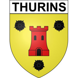 Stickers coat of arms Thurins adhesive sticker