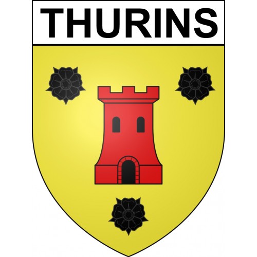 Thurins Sticker wappen, gelsenkirchen, augsburg, klebender aufkleber