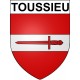 Toussieu 69 ville sticker blason écusson autocollant adhésif