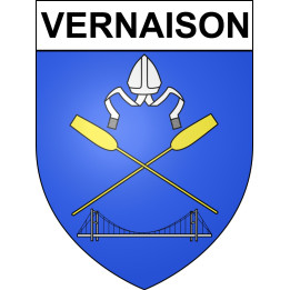 Vernaison Sticker wappen, gelsenkirchen, augsburg, klebender aufkleber