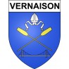 Vernaison69 ville sticker blason écusson autocollant adhésif