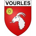 Vourles 69 ville sticker blason écusson autocollant adhésif