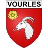 Vourles 69 ville sticker blason écusson autocollant adhésif