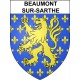 Beaumont-sur-Sarthe Sticker wappen, gelsenkirchen, augsburg, klebender aufkleber