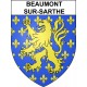 Stickers coat of arms Beaumont-sur-Sarthe adhesive sticker