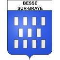 Stickers coat of arms Bessé-sur-Braye adhesive sticker