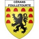 Cérans-Foulletourte Sticker wappen, gelsenkirchen, augsburg, klebender aufkleber