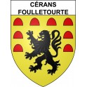 Stickers coat of arms Cérans-Foulletourte adhesive sticker