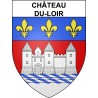 Château-du-Loir 72 ville sticker blason écusson autocollant adhésif