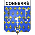 Stickers coat of arms Connerré adhesive sticker
