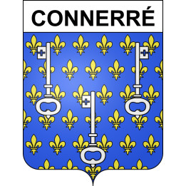 Stickers coat of arms Connerré adhesive sticker