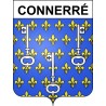 Stickers coat of arms Connerré adhesive sticker