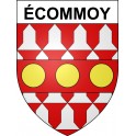 Pegatinas escudo de armas de écommoy adhesivo de la etiqueta engomada