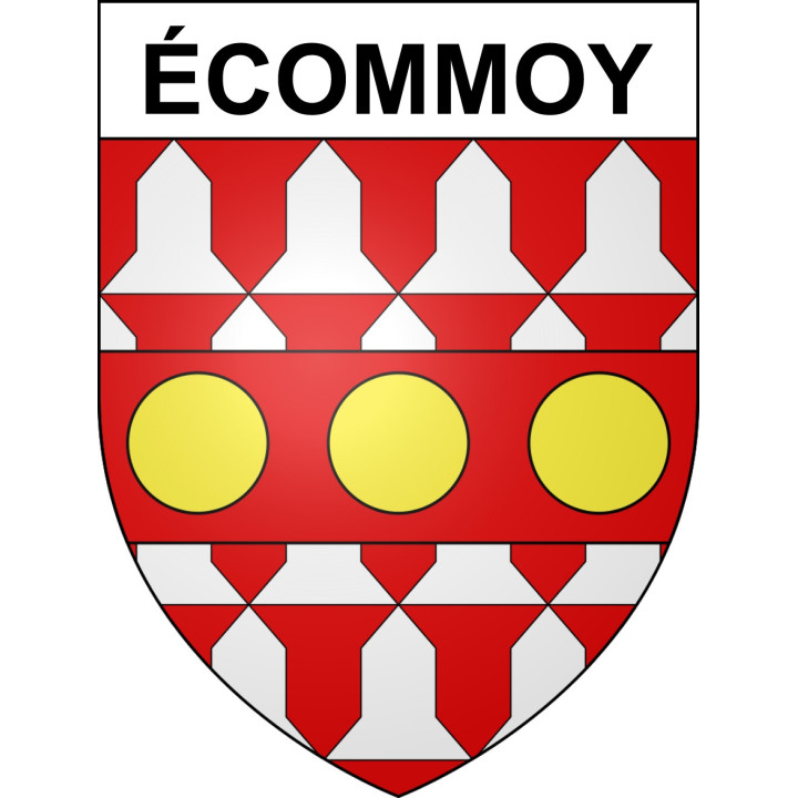 Stickers coat of arms écommoy adhesive sticker