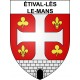 étival-lès-le-Mans 72 ville sticker blason écusson autocollant adhésif