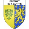 Fresnay-sur-Sarthe 72 ville sticker blason écusson autocollant adhésif
