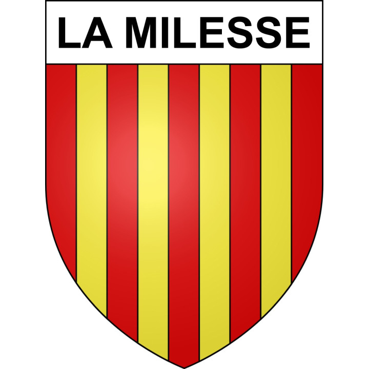 La Milesse Sticker wappen, gelsenkirchen, augsburg, klebender aufkleber