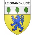 Le Grand-Lucé 72 ville sticker blason écusson autocollant adhésif