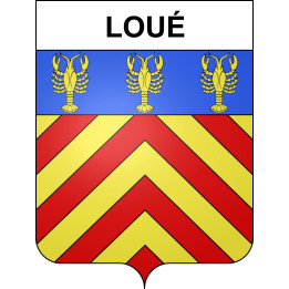 Stickers coat of arms Loué adhesive sticker