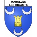 Stickers coat of arms Marolles-les-Braults adhesive sticker