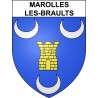 Marolles-les-Braults Sticker wappen, gelsenkirchen, augsburg, klebender aufkleber