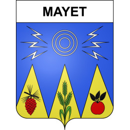 Mayet 72 ville sticker blason écusson autocollant adhésif