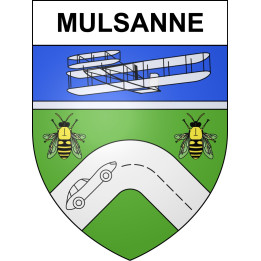 Mulsanne Sticker wappen, gelsenkirchen, augsburg, klebender aufkleber
