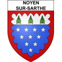 Noyen-sur-Sarthe 72 ville sticker blason écusson autocollant adhésif