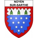 Stickers coat of arms Noyen-sur-Sarthe adhesive sticker