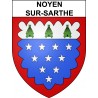 Stickers coat of arms Noyen-sur-Sarthe adhesive sticker
