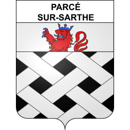 Parcé-sur-Sarthe 72 ville sticker blason écusson autocollant adhésif