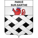 Parcé-sur-Sarthe 72 ville sticker blason écusson autocollant adhésif