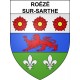 Stickers coat of arms Roézé-sur-Sarthe adhesive sticker