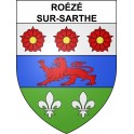 Stickers coat of arms Roézé-sur-Sarthe adhesive sticker