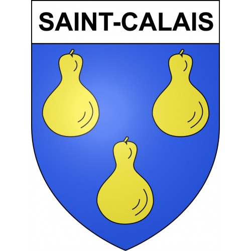 Saint-Calais Sticker wappen, gelsenkirchen, augsburg, klebender aufkleber