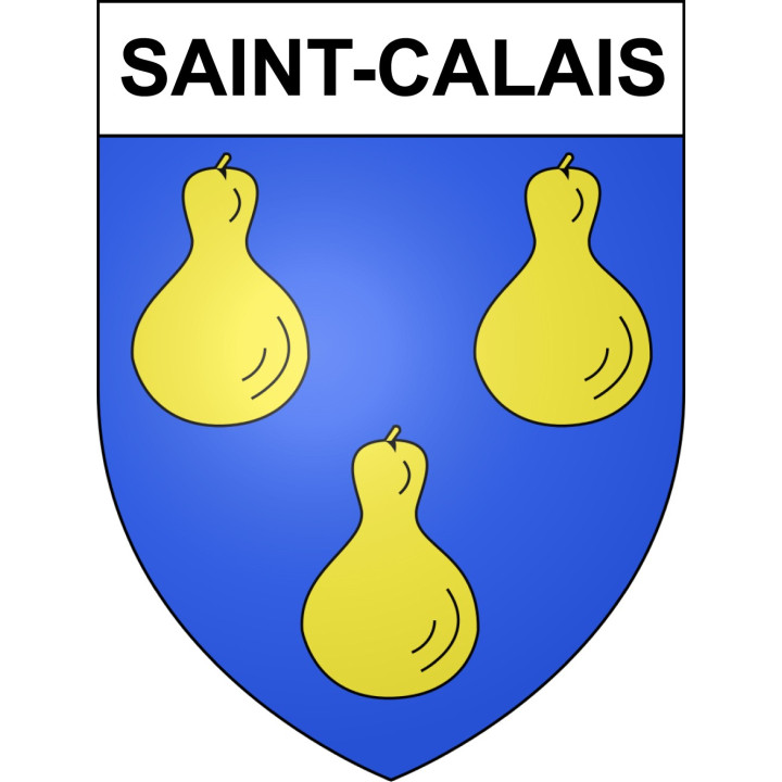 Stickers coat of arms Saint-Calais adhesive sticker