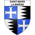 Saint-Mars-la-Brière 72 ville sticker blason écusson autocollant adhésif