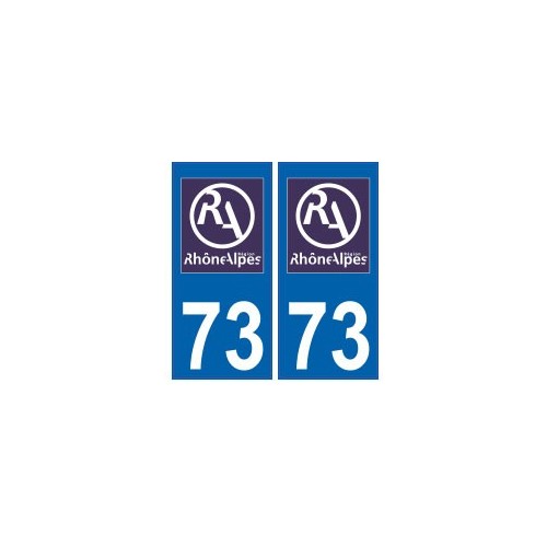 73 Savoie autocollant plaque