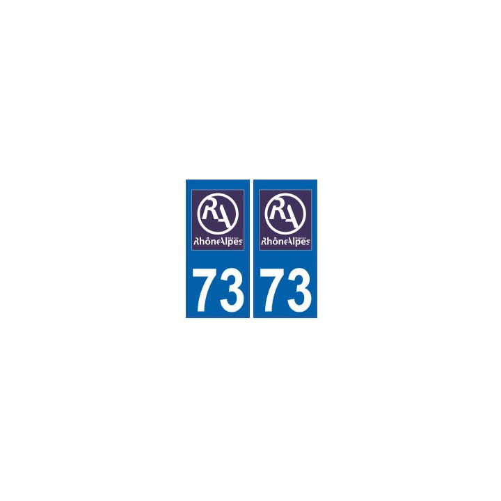 73 Savoie autocollant plaque