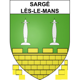 Stickers coat of arms Sargé-lès-le-Mans adhesive sticker