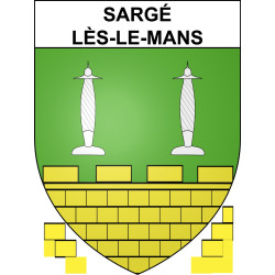 Stickers coat of arms Sargé-lès-le-Mans adhesive sticker