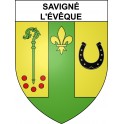 Stickers coat of arms Savigné-l'Évêque adhesive sticker