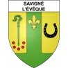 Savigné-l'Évêque Sticker wappen, gelsenkirchen, augsburg, klebender aufkleber