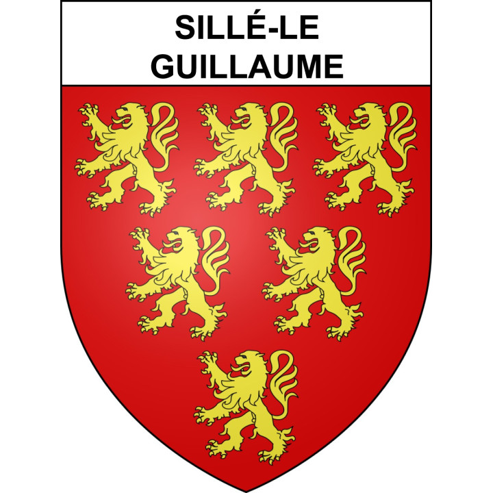 Stickers coat of arms Sillé-le-Guillaume adhesive sticker