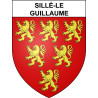 Stickers coat of arms Sillé-le-Guillaume adhesive sticker