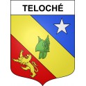 Stickers coat of arms Teloché adhesive sticker