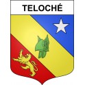 Teloché Sticker wappen, gelsenkirchen, augsburg, klebender aufkleber